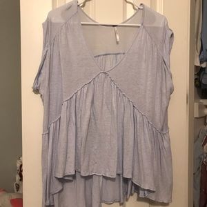 Light blue free people top